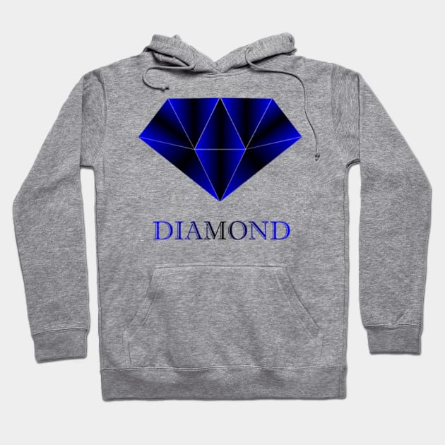 Blue geometric diamond Hoodie by SAMUEL FORMAS